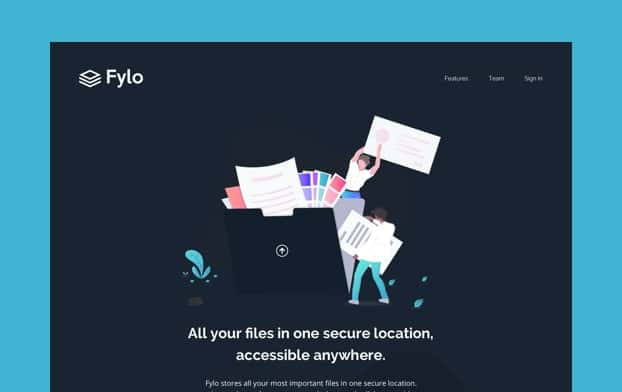 Fylo landing page