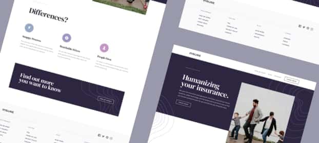 Insure landing page